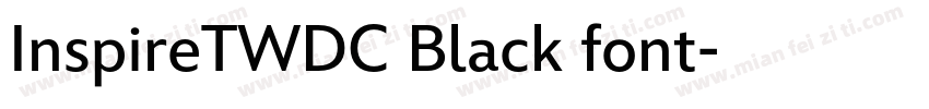 InspireTWDC Black font字体转换